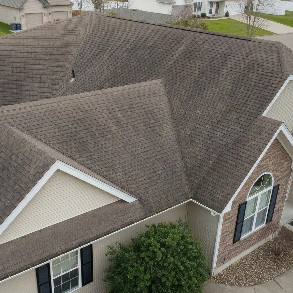 Roof Softwash · South Surrey — after cleaning